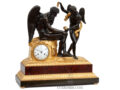 Monumental-imposing-French-Empire-gilt-patinated-bronze-sculptural-striking-mantel-clock-Chronos-Amor-Cupid-Claude-Galle-