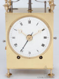 Swiss-French-brass-morbier-striking-repeating-alarm-Capucine-travel-antique-clock-