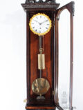 Small-antique-Austrian-Hungarian-Vienna-glazed-rosewood-neo-gothic-wall-regulator-clock-