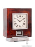 French-Swiss-art-deco-ambrolite-nickel-pendule-perpetuelle-perpetual-jean-leon-reutter-patent-Atmos-antique-clock-