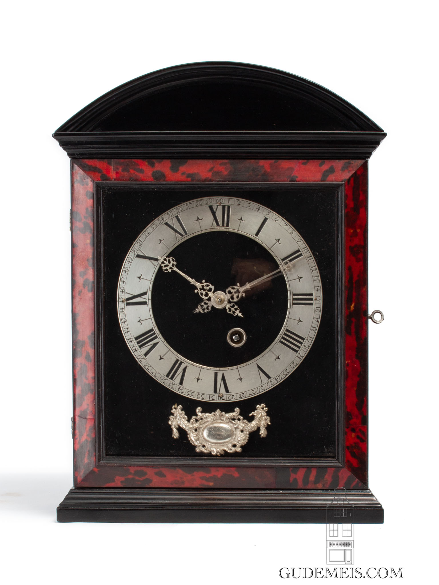 French-LouisXIV-LXIV-early-pendulum-striking-tortoiseshell-pendule-religieuse-wall-clock-baronneau-paris-