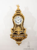 Small-French-Regence-LXV-brass-Boulle-quarter-repeating-alcove-antique-console-bracket-clock-Lieuataud-Paris-