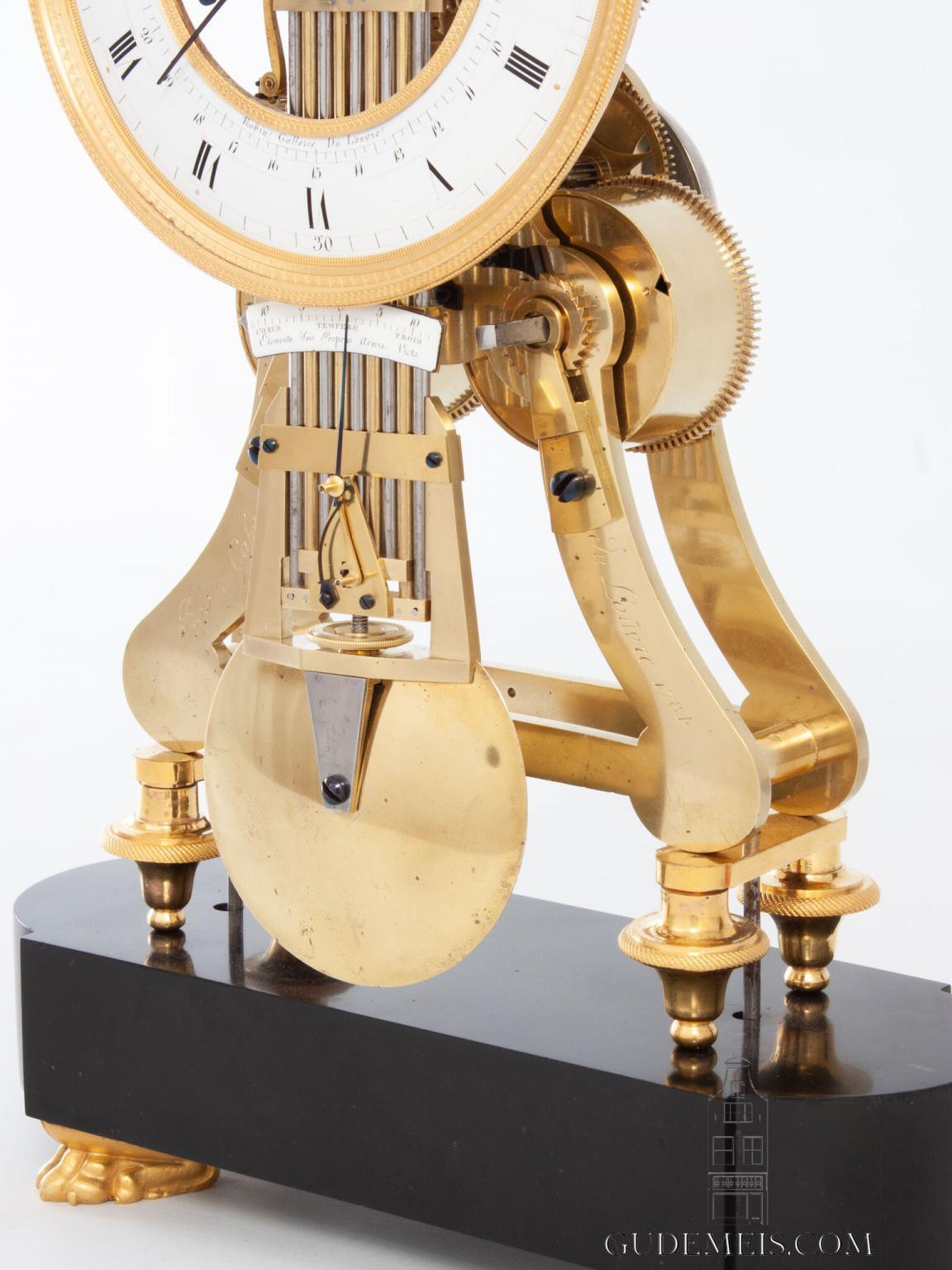 Robert Robin Riddles Een zeldzame Franse skelet regulateur Robert Robin Galerie du Louvre ...
