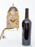 Antique-English-Georgian-miniature-brass-iron-striking-lantern-clock-Thomas-Stivers-London-