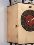 Antique-japanese-iron-brass-striking-balance-lantern-wall-clock-kake-yagura-dokei-
