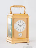 French-gilt-brass-gorge-case-striking-alarm-repeating-carriage-travel-clock-Henry-Lepaute-Paris-