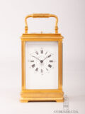 French-gilt-brass-gilt-brass-gorge-case-striking-repeating-tourbillon-Karrussel-antique-travel-carrigae-clock-