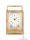 Early-French-morbier-foncine-one-piece-grand-sonnerie-alarm-repeat-repeating-gilt-brass-antique-carriage-travel-clock-Fumey-