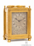 English-Victorian-florally-engraved-gilt-brass-travel-carriage-clock-London-