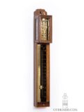 Japanese-Edo-wisteria-antique-shaku-dokei-wall-clock-temporal-hours-collectable-miniature-