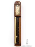 Japanese-Edo-wisteria-antique-shaku-dokei-wall-clock-temporal-hours-collectable-miniature-