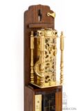 Japanese-Edo-wisteria-antique-shaku-dokei-wall-clock-temporal-hours-collectable-miniature-