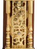 Japanese-Edo-wisteria-antique-shaku-dokei-wall-clock-temporal-hours-collectable-miniature-