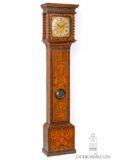 Early-English-William-Mary-walnut-marquetry-striking-longcase-clock-williamson-London-