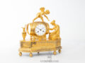 Cupid-Amor-French-Empire-ormolu-gilt-bronze-sculptural-striking-antique-mantel-clock-chevallier-Paris-