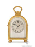 French-gilt-brass-arched-humpback-travel-carriage-clock-Leroy-Cie-