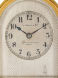 French-gilt-brass-arched-humpback-travel-carriage-clock-Leroy-Cie-