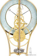Swiss-French-Directoire-Empire-brass-marble-skeleton-month-duration-keyhole-bell-striking-antique-table-regulator-clock-