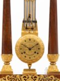 French-Empire-Restoration-ormolu-mahogany-antique-mantel-clock-oscillating-movement-