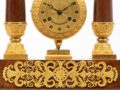 French-Empire-Restoration-ormolu-mahogany-antique-mantel-clock-oscillating-movement-