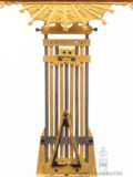 French-Empire-Restoration-ormolu-mahogany-antique-mantel-clock-oscillating-movement-