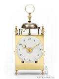 French-Swiss-brass-striking-alarm-repeating-antique-travel-clock-Capucine-