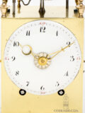 French-Swiss-brass-striking-alarm-repeating-antique-travel-clock-Capucine-
