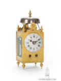 French-brass-LouisXVI-miniature-mantel-table-antique-striking-mini-lanten-clock-