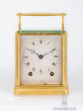 French-one-piece-gilt-brass-serieI-Paul-Garnier-carriage-travel-clock-bell-striking-chaff-cutter-