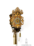 Dutch-Frisian-regional-polychrome-miniature-little-skipper-stoelschipper-striking-alarm-wall-clock-