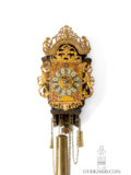Dutch-Frisian-regional-polychrome-miniature-little-skipper-stoelschipper-striking-alarm-wall-clock-