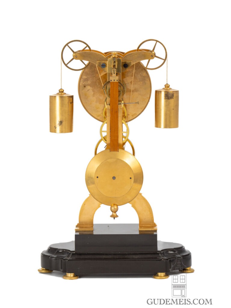 French-brass-skeleton-month-going-table-regulator-clock-world-exhibition-paris-weight-driven-lemaistre-