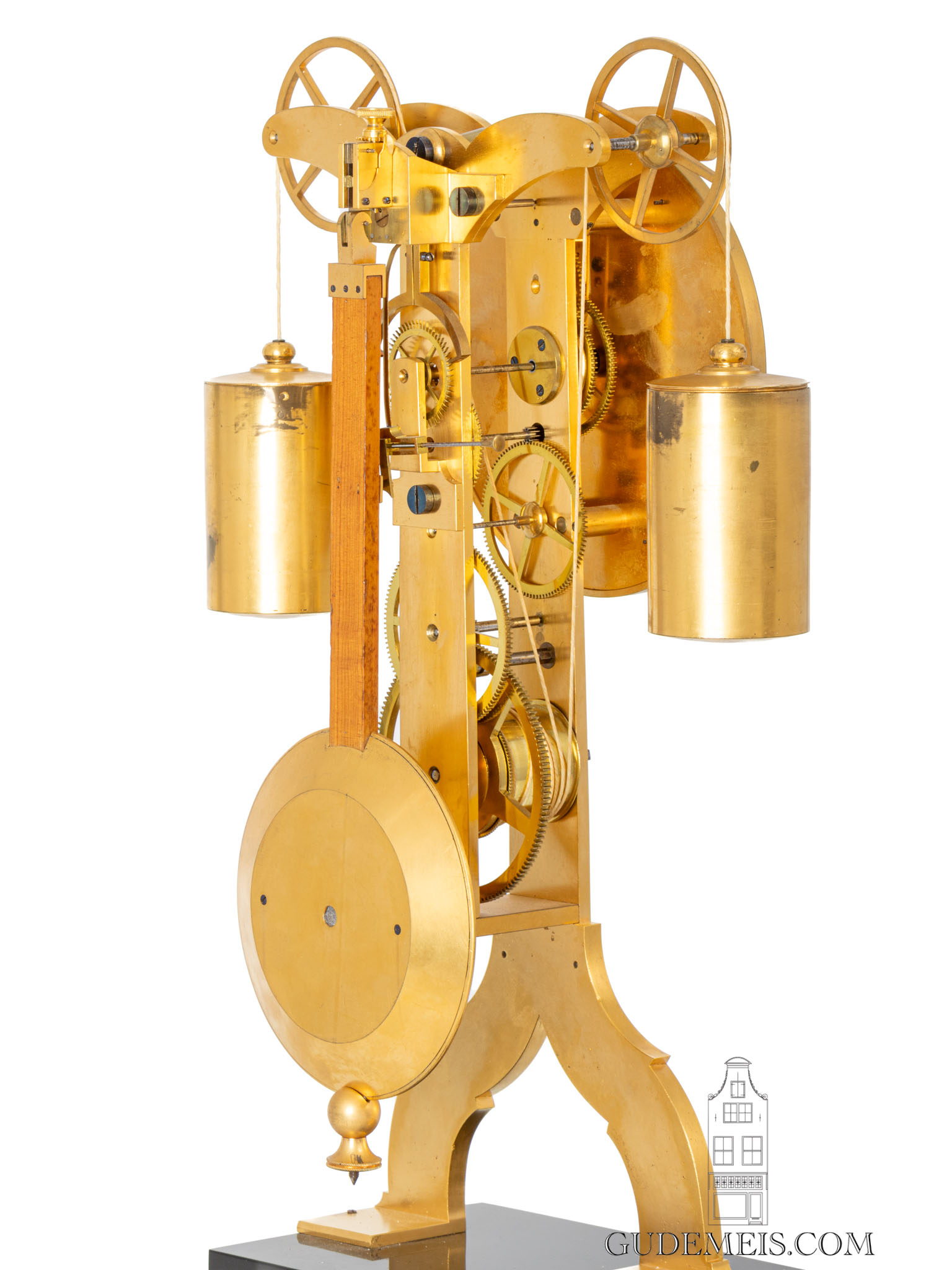 French-brass-skeleton-month-going-table-regulator-clock-world-exhibition-paris-weight-driven-lemaistre-