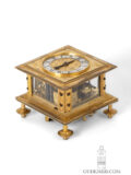 South-German-renaissance-gilt-brass-square-striking-horizontal-table-clock-Johann-Sommer-Augsburg-
