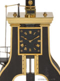 Brass-marble-French-industrial-novelty-Guilmet-striking-mantel-clock-Steamhammer-