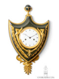 French-Empire-ormolu-bronze-striking-cartel-antique-wall-clock-