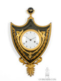 French-Empire-ormolu-bronze-striking-cartel-antique-wall-clock-