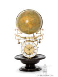 French-antique-astronomical-solar-time-globe-clock-pendule-cosmographique-Mouret-