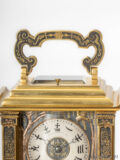 French-gilt-brass-oriental-chinoiserie-enamel-grand-sonnerie-repeating-carriage-travel-clock-