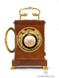 Swiss-Empire-ormolu-mahogany-quarter-striking-alarm-pendule-officier-Robert-