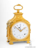 Swiss-French-LouisXVI-gilt-bronze-travel-clock-Pendule-officier-Dubois-quarter-striking-alarm-