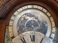 Dutch-rococo-Louis XVI-burr-walnut-quarter-striking-planisphere-planetarium-Amsterdam-longcase-clock-Gerrit-ter-vooren-