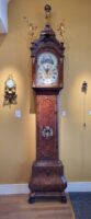 Dutch-rococo-Louis XVI-burr-walnut-quarter-striking-planisphere-planetarium-Amsterdam-longcase-clock-Gerrit-ter-vooren-