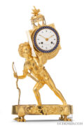 French-Empire-ormolu-gilt-bronze-sculptural-figural-magic-lantern-laterna-magica-mantel-clock-