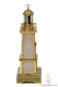 French-bronze-brass-onyx-industrial-mantel-clock-lighthouse-guilmet-animated-automaton-antique-clock-