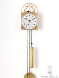 Austrian-Biedermeier-brass-miniature-Brettl-wall-clock-central-date-
