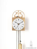 Austrian-Biedermeier-brass-miniature-Brettl-wall-clock-central-date-