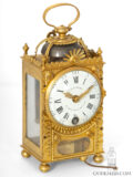 French-Louis XVI-gilt-brass-quarter-repeating-pendule-officiier-Lefebvre-Fontainebleau-