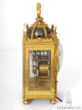 French-Louis XVI-gilt-brass-quarter-repeating-pendule-officiier-Lefebvre-Fontainebleau-