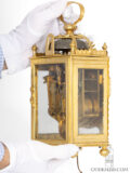 French-Louis XVI-gilt-brass-quarter-repeating-pendule-officiier-Lefebvre-Fontainebleau-